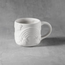 Ceramic Bisque Rainbow Mug in Ceramic Bisque - Case of 6 Ceramic Bisque Rainbow Mug in Ceramic Bisque - Case of 6